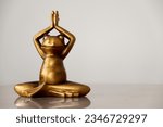 The frog in lotus pose