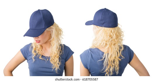 Front and back view of snapback