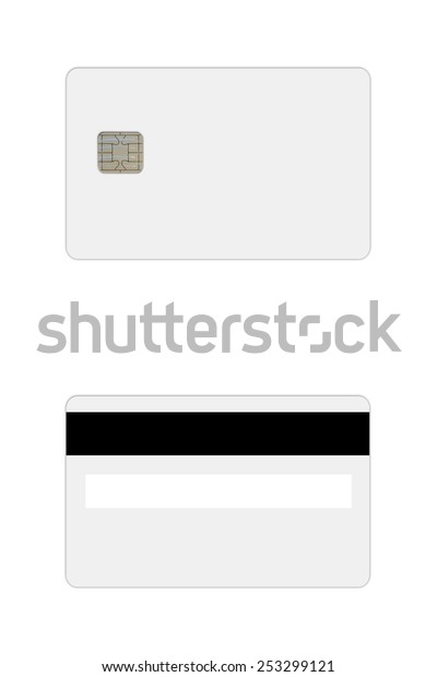 Front Backside Blank Credit Debit Card Stock Photo (Edit Now) 253299121