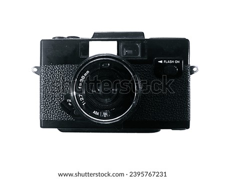 Front of black film camera