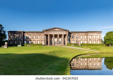 The Front Of The Classical Looking Building Of The Scottish National Gallery Of Modern Art In Edinburgh, Scotland