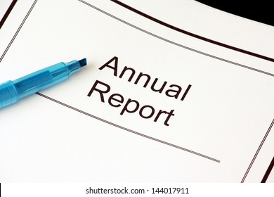 Front Cover Of Your Annual Report Document For The Financial Year End And Shareholder Review.