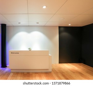 Download Reception Desk Mockup High Res Stock Images Shutterstock