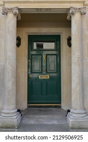 Front Door Of A Beautiful Georgian Era Town House