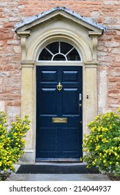 Front Door Of Beautiful Old English Town House