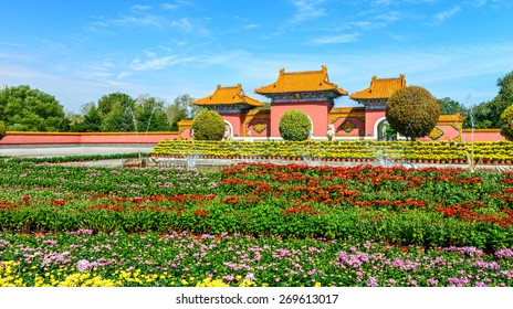 Front door of Beiling Park. Located in Shenyang City, Liaoning province, China.