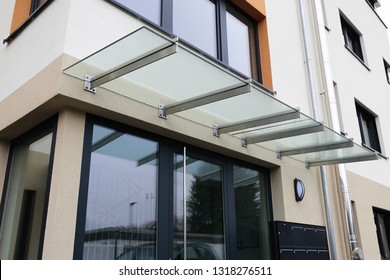 Front Door Canopy Made Of Glass