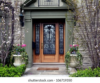 Front Door Of Family Home