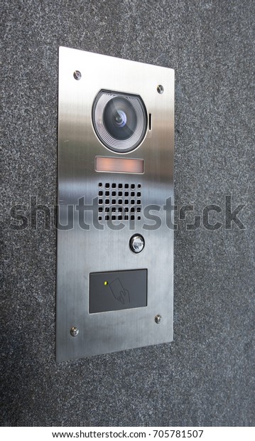 Front Door Intercom Unit Camera Access Stock Photo Edit Now