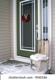 Front Door Of New Home