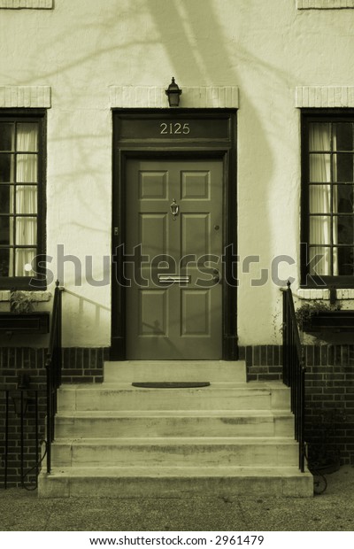 Front Door Steps Philadelphia Pa Stock Image Download Now