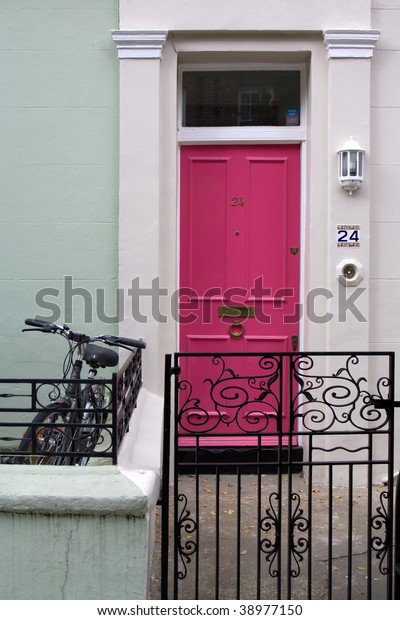 Front Door Townhouse Notting Hill London Stock Photo Edit