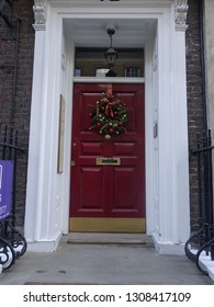 Front doors decorations for christmas in London 