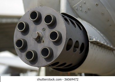 The Front End Gatling Gun On An A10 Warthog