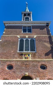 Front Facade Of The Historic Weigh House In Makkum, Netherlands