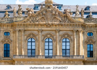 Front Facade Of The Residence In Würzburg, Germnay