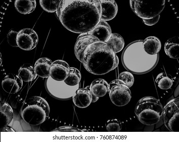 Front focused with rear defocused objects and ornaments / Festive Decoration Background / Ideal for christmas,party,new year and other festive seasons