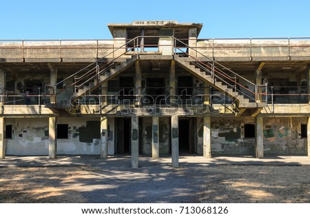 Front of Fort Worden State Park Stockfoto © 