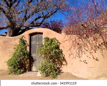 Front Gait To Adobe House Santa Fe, NM