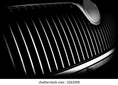 Front grill of a car