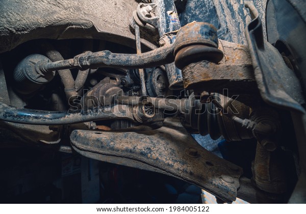 Front levers and stabilization racks of the car,\
ABS sensor, brake system, Disc and pads. Silent blocks. Car service\
and repair, old parts for replacement. Damage suspension and gear\
drive
