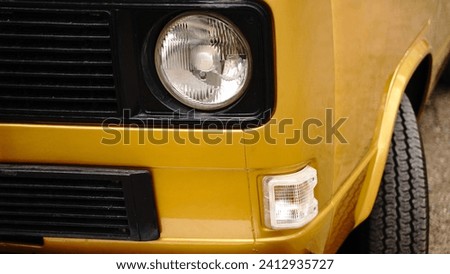 front light and camper van bumper