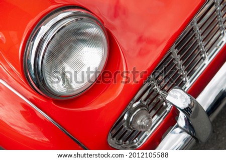 Front light of an oldtimer car