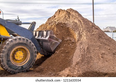 Front loader in work