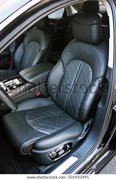 front luxury car seat.\
black