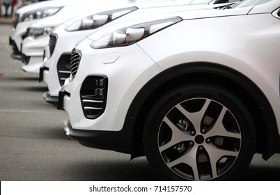 Cars Lined Up High Res Stock Images Shutterstock