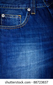 Front Pocket Of Blue Jeans