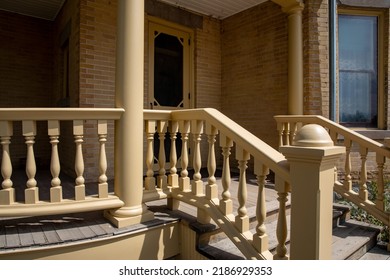 Front Porch On A Old Farm House