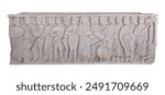 Front of sarcophagus with continuous frieze with scenes of miracles from the life of Christ  