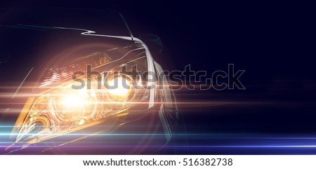 Front of a sports car