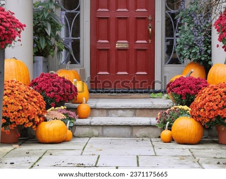 Similar – Image, Stock Photo Autumn in front of the balcony