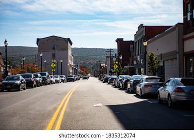 Front Street In Port Jervis, NY On Friday, October 16th, 2020. 