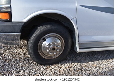 Front Tire On An RV Camper