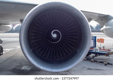 Highbypass Turbofan Aircraft Engine Installed On Stock Photo 1175327020 ...