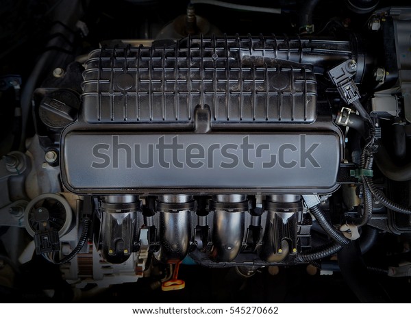 front view of car\
engine