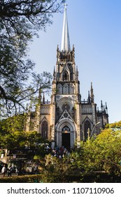 Front View Of The Cathedral Of St. Peter Of Alcântara In Petrópolis, Rio De Janeiro , Brazil