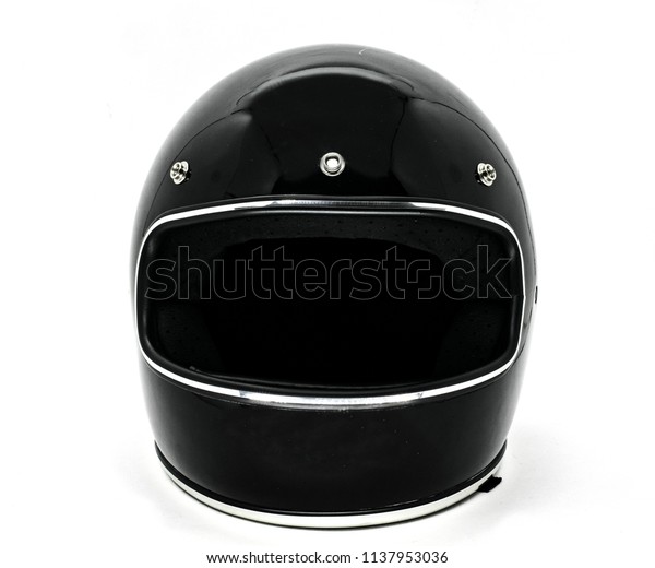 Download Front View Classic Vintage Black Motorcycle Stock Photo ...