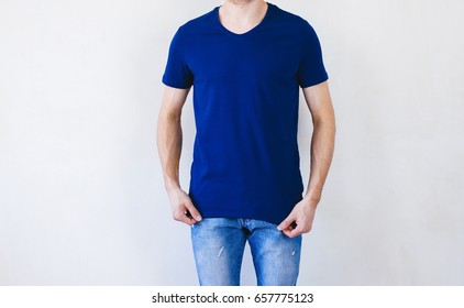 Download Blue Tshirt Mockup Images Stock Photos Vectors Shutterstock