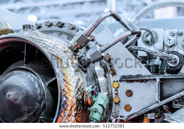 Front View Gasturbine Auxiliary Power Unit Stock Photo 512752381 ...