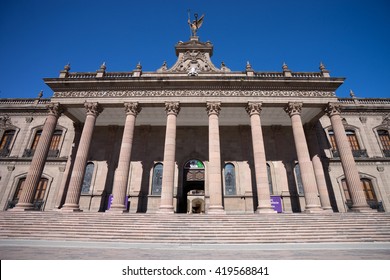 Front View Of The Governors Palace In Monterrey Mexico