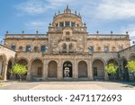 Front view of the Hospicio Cabañas in Guadalajara City in the state of Jalisco. MEXICO. located in the San Juan De Dios Area. Under a sunny holiday with blue sky