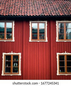 The front view of a house.