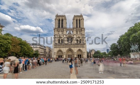 Similar – Image, Stock Photo Notre Dame de Paris blessée (2)