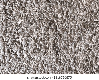 Front View Rough Coarse Spray Stucco Plaster Cement Wall Architectural Surface Texture Background