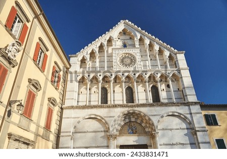 Front view of Santa Caterina church in Pisa, Italy