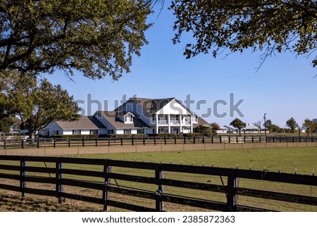 Front view of Southfork Ranch, the ranch of the tv film Dallas